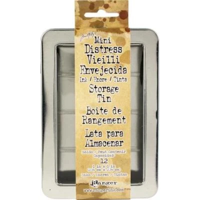 Tim Holtz Mini Distress Ink Storage Tin - Holds 12 TDA42013 - Image 1 of 3