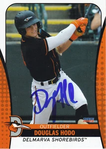 Douglas Hodo Signed IP 2023 Delmarva Shorebirds Card #6 Baltimore Orioles! - Picture 1 of 2