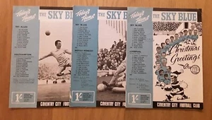 Coventry City 1967/68 Selection of Division 1 Home Programmes from menu - Picture 1 of 4