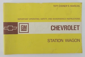 Chevrolet Station Wagon 1971 manual del propietario original - Imagen 1 de 11
