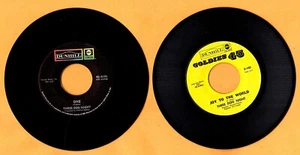 2 discos de vinilo Three Dog Night 45 RPM (Joy To The World-One) Dunhill Records - Imagen 1 de 2