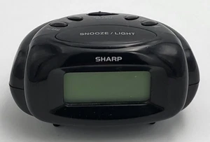 Sharp Alarm Clock Model SPC500 Black Travel Size Battery Powered - Used - Picture 1 of 9