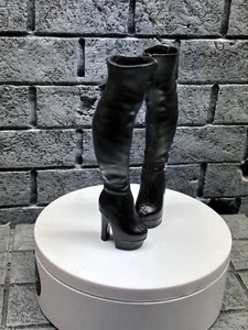 Bratz Boots custom made Color Black Converted To Fit Bratz Doll - Picture 1 of 24