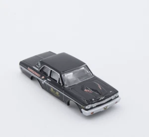 Auto World 1964 Ford Thunderbolt - Gloss Black w/ 427 Graphics HO Slot Car Body - Picture 1 of 7