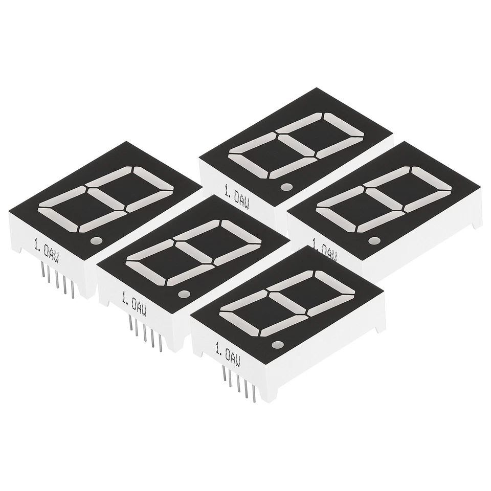 5Pcs 10Pin 0.9"x1.3"x0.4" Common Cathode 3.3V LED Display Digital Tube White - Image 1 of 1