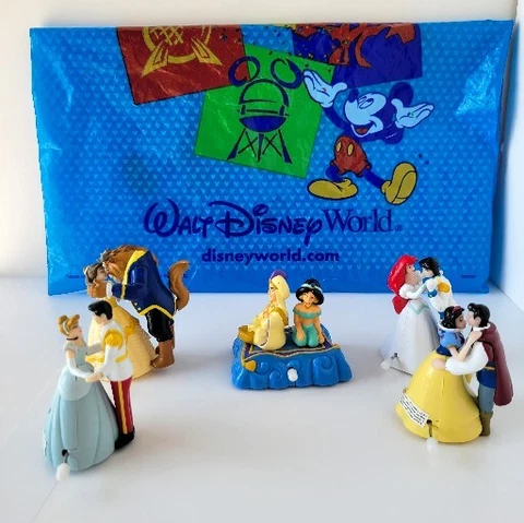 Disney Parks Wind Up Toy Ariel Belle Beast Jasmin Cinderella Snow White Dancing Cover