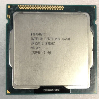 Intel Pentium G640 2.8GHz SR059 Socket LGA 1155 Dual Core Processor SR059 - Image 1 of 2