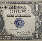 1935 C Silver Certificate Note $1 Dollar No Motto
