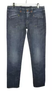 GAS Nikko Jeans Damen W31 Skinny Zip Fly Faded Whiskers Mid Rise - Bild 1 von 12