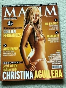Maxim deutsche Ausgabe Februar 2003 Christina Aguilera fast nackt WIE ESPN KÖRPER - Bild 1 von 4