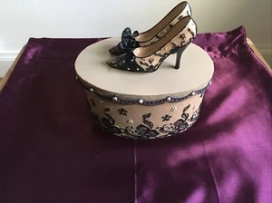 Shoe Themed Jewellery Makeup Keepsake Resin Box - Picture 1 of 13