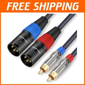 High-Performance 25ft Dual RCA to Dual XLR Cable - Perfect for Audio Recording - Picture 1 of 8
