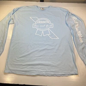 CERNO'S DIVE BAR & GRILL Kewanee ILLINOIS PBR Pabst Blue Ribbon BEER T SHIRT XL - Picture 1 of 5