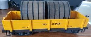 Vintage G model train Rio Grande yellow flatcar - Picture 1 of 1