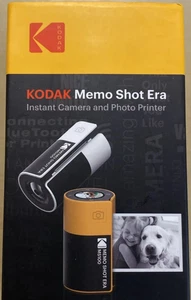 Cámara digital instantánea e impresora de etiquetas fotográficas blanca KODAK Memo Shot ERA para niños - Imagen 1 de 4