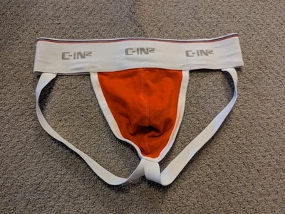 CIn-2 mens jockstrap red white throwback size medium M - Image 1 of 3