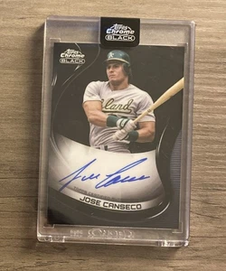 Topps 2022 cromo negro automático Jose Canseco #CBA-JCA automático - Imagen 1 de 1
