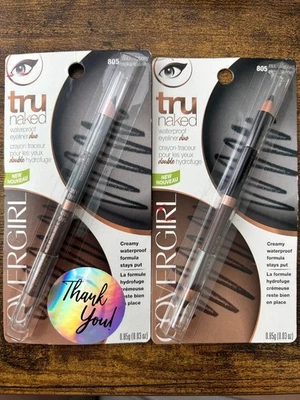 CoverGirl TruNaked Waterproof Eyeliner Duo 805 Mocha Ebony Discontinued 2 Pack - Image 1 of 3