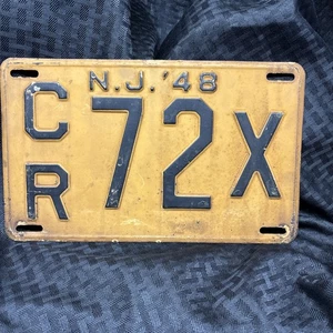 Matrícula Nueva Jersey 1948 en general excelente estado - Imagen 1 de 7