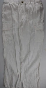Karibik 100% Leinen Cargohose Herren Größe 40x33* weiß gebraucht - Bild 1 von 4