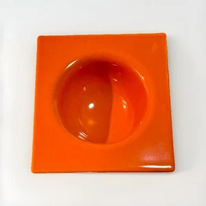 ETTORE SOTTSASS Squared Circle Bowl Italy MOMA Post Modern Ceramic Milan Expo - Picture 1 of 9