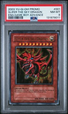 2003 Yu-Gi-Oh! Slifer the Sky Dragon GBI Limited Edition Ultra Rare PSA 8 - Image 1 of 2