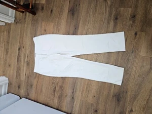 Chaps White Straight Leg Pants Size 14 Reg - Picture 1 of 3