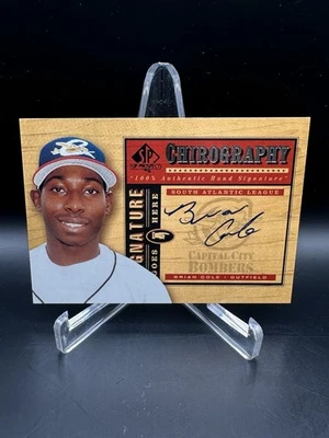 Chirografía automática SP Top Prospects 2001 Brian Cole #BC Mets Foto 1 de 2