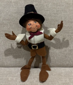 Annalee Dolls 9" Thanksgiving Pilgrim Boy Elf 2008 NWOT! - Picture 1 of 8