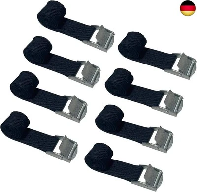 MARKE BLUVAST spanngurte kurz, 8 Stück Befestigungsgurt, 65cm Zurrgurt, Belastbar bis 100 kg