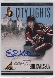 2010-11 Panini Pinnacle City Lights Signatures /100 Erik Karlsson #31 Auto