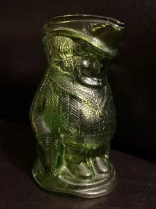 Figurina vintage KANAWHA vetro GREEN TOBY BROCCA 6,5" brocca anni 60 - Foto 1 di 8