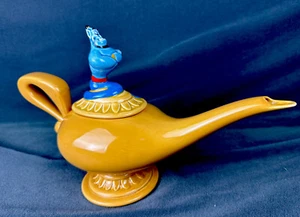 Walt Disney World Parks Aladdin Vintage Genie and Lamp Ceramic Teapot Rare New - Picture 1 of 18