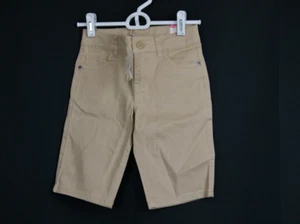 JUSTICE Shorts Girl's Size 10 Slim Tan Khaki Tan Bermuda - Picture 1 of 3
