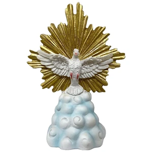 Espíritu Santo 7" con Base Paloma Blanca Heiliger Geist Weiße Taube Religiöse Statue - Bild 1 von 2