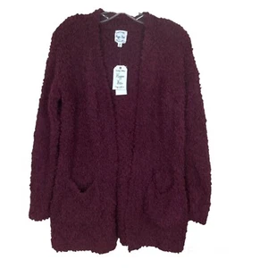 NWT Women’s Size XS ‘Hippie Rose’ burgundy Nubby Cardigan Sweater - Bild 1 von 8