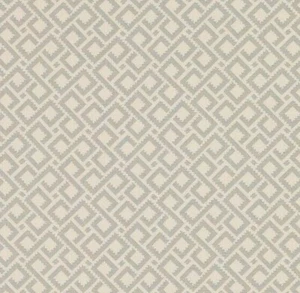 COLEFAX AND FOWLER CURTAIN FABRIC DESIGN "Mazely" 4.5 METRES SILVER 100% LINEN - Picture 1 of 6