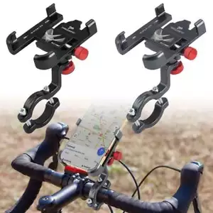 360° Aluminum Motorcycle Bike Bicycle GPS Cell Phone Holder Handlebar Mount New - Picture 1 of 16