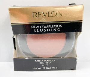 Nuevo REVLON Nuevo Polvo de Enrojecimiento de la Tez #06 BUFF **RARO ORIGINAL LIBRE DE ACEITE - Imagen 1 de 3