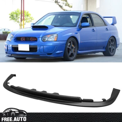Fits 04-05 Subaru Impreza WRX STI V-Limited Style Front Bumper Lip Spoiler PP - Image 1 of 4
