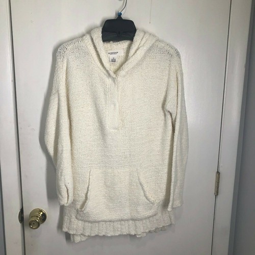 VETEMENTS Workshop Republic Abbigliamento Maglia Felpa con Cappuccio Avorio Donna TG MEDIUM