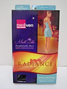 Mediven Radiance Compresión 16-20 Rodilla Talla Pequeña Negro CT - Imagen 1 de 2