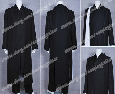 TRON Legacy Kevin Flynn Clu Black Uniform Kimono Cosplay Party Costume Halloween - Image 1 of 4