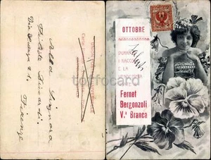 PUBBLICITA' LIQUORE FERNET BERGONZOLI BRANCA-LIBERTY ART NOUVEAU-C25-119 - Bild 1 von 1