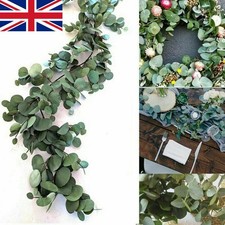 2m Artificial Fake Eucalyptus Garland Plants Greenery Foliage Leaves Green Ivy 