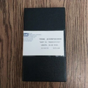 1993 The Simpsons Bart Vs. Thanksgiving 11/16/93 Fox Promo Extremely Rare VHS - Picture 1 of 10