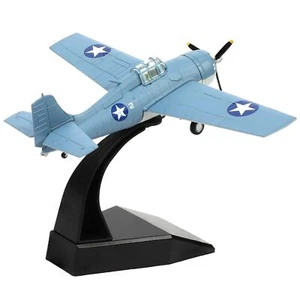 1/72 F4F Wild Cat USA Fighter Model World War II Vintage Warplane Metal Diecast - Picture 1 of 6