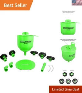 Effortless Coolant Filling Funnel Kit - 5 Adapters & Air Venting for Efficiency - Picture 1 of 9