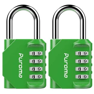 2 Pack Combination Lock 4 Digit Locker Lock Outdoor Waterproof Padlock For Schoo - Picture 1 of 7