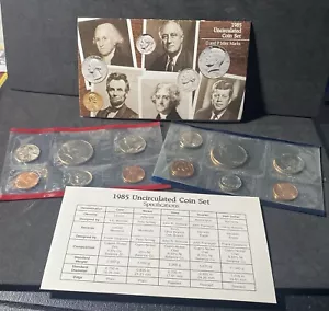 1985 US Mint BU Philadelphia Denver 10 Coin Set 👇 Read Description👇 - Picture 1 of 8